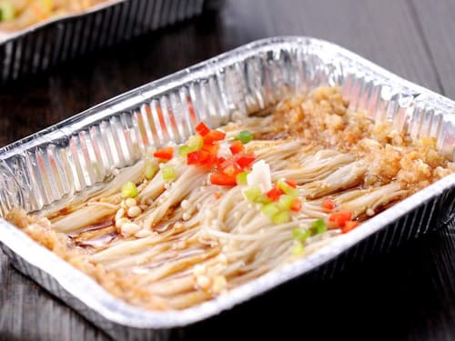 抚远锡纸烤金针菇
